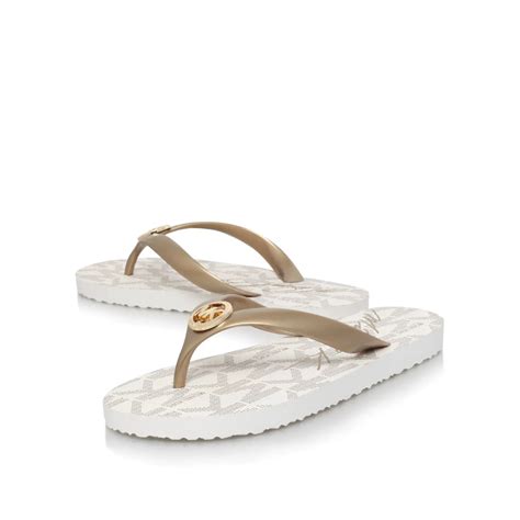 michael kors yellow sandals|michael kors white flip flops.